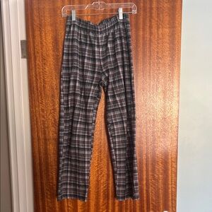 Cozy Kids Black and Gray Plaid Pajama Pants